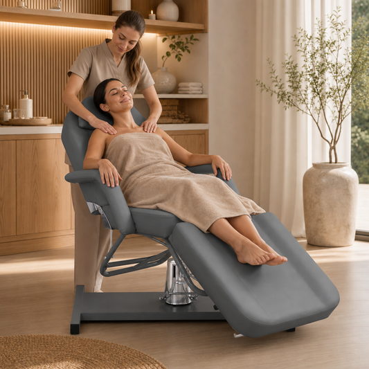 Table de massage fixe inclinable Signature Gris