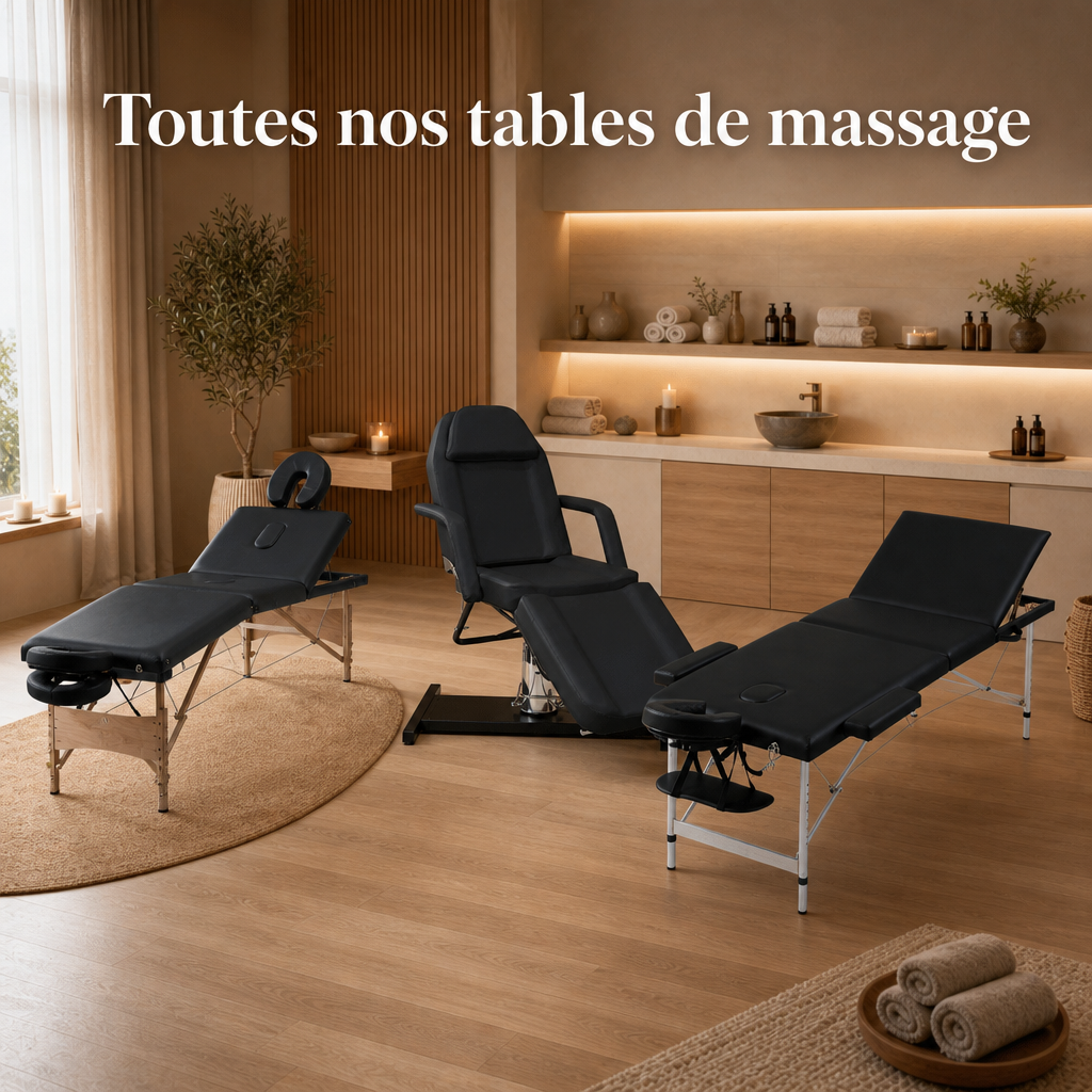 Nos tables de massage