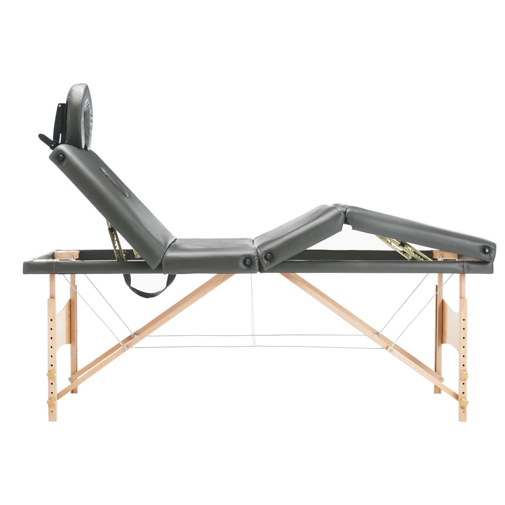 Table de massage pliante Prestige Bois Anthracite