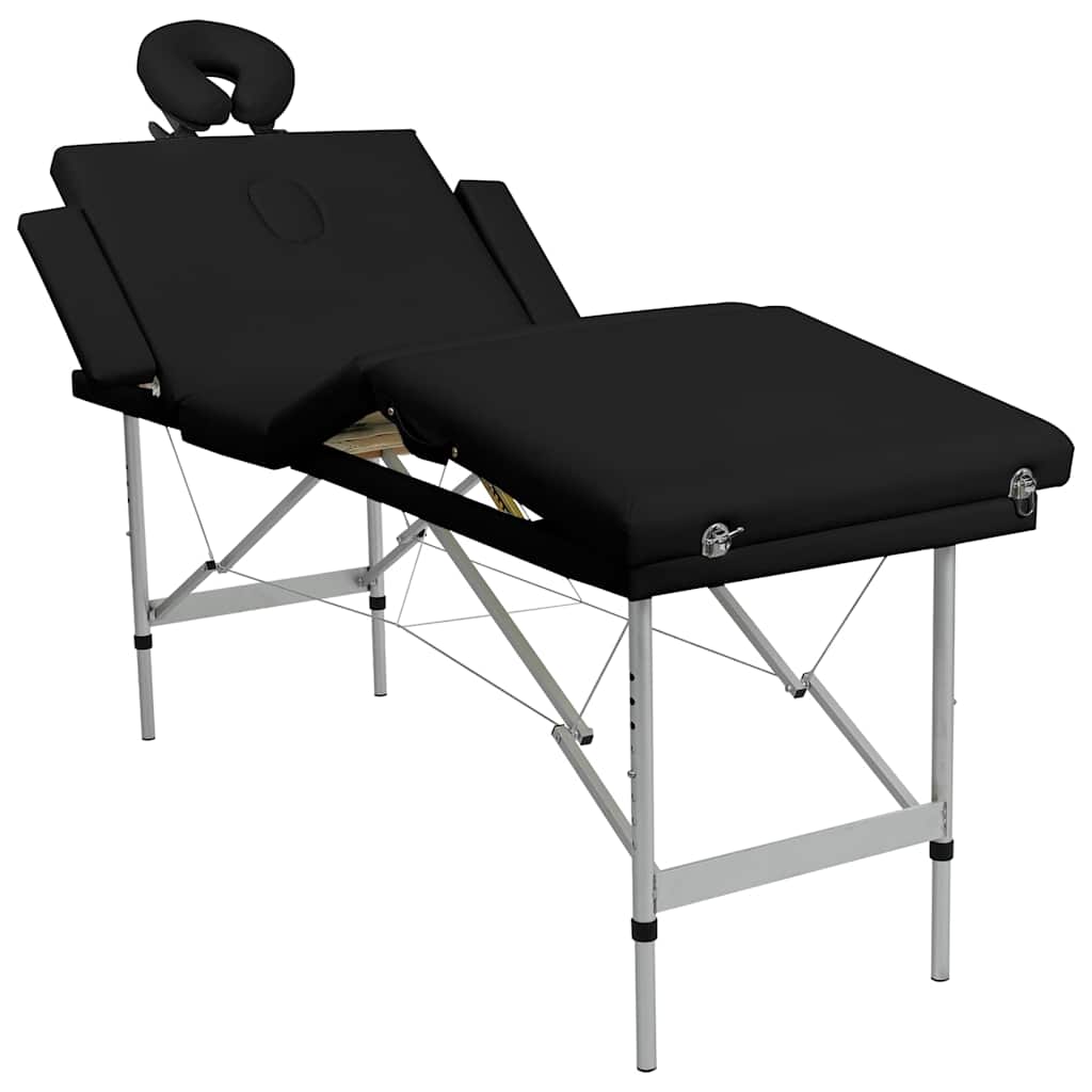 Table de massage pliante Prestige Aluminium Noir