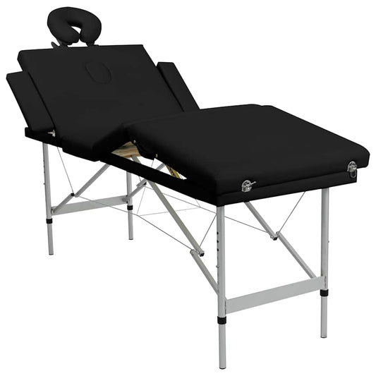 Table de massage pliante Prestige Aluminium Noir