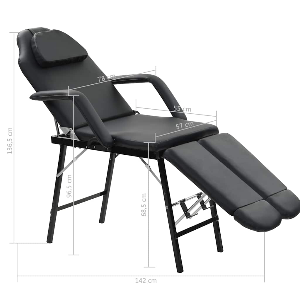 Fauteuil de soins visage Prestige Noir