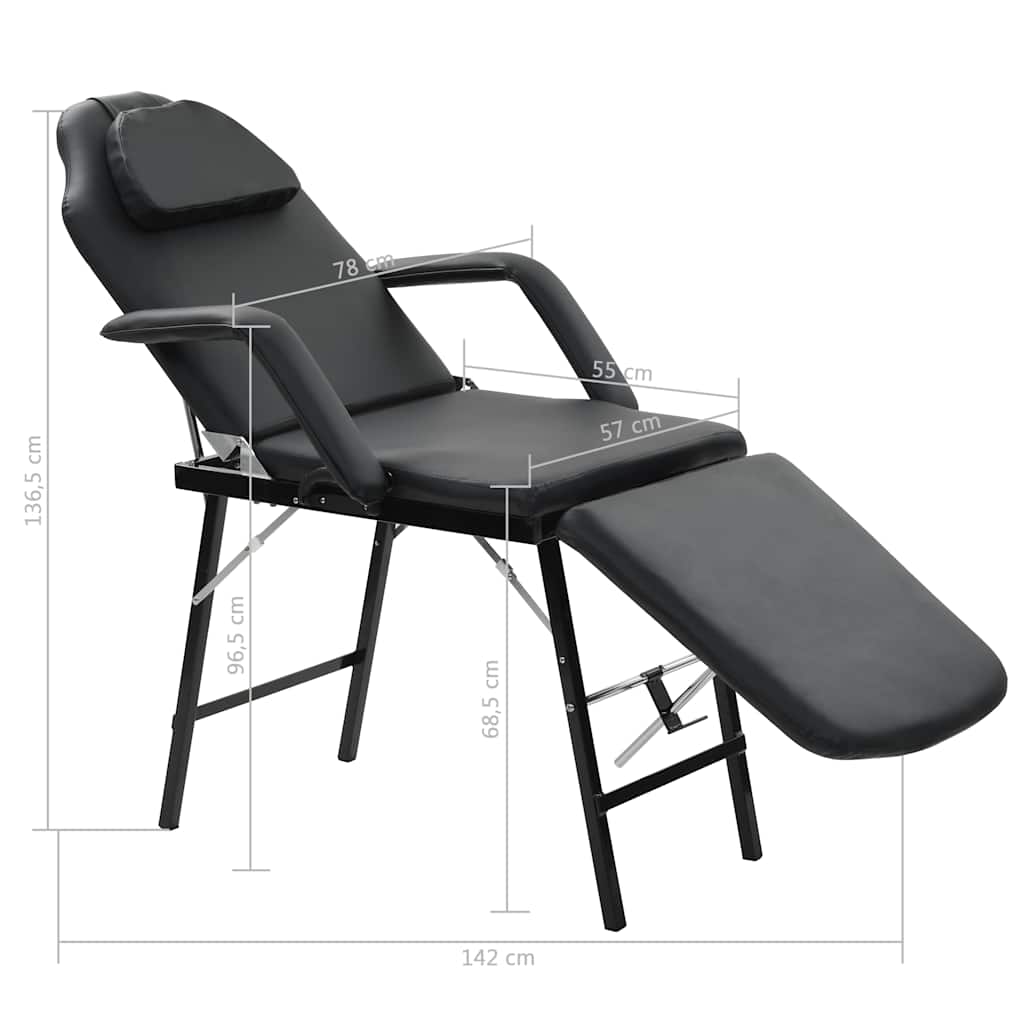 Fauteuil de soins visage Confort Noir