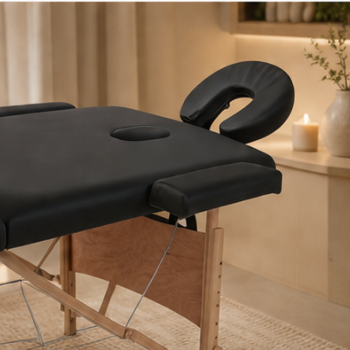 Table de massage pliante Essentiel Bois Noir