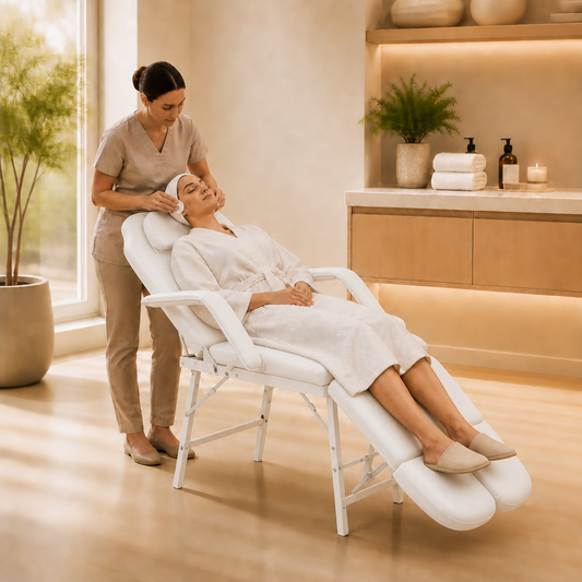 Fauteuil de soins visage Prestige Blanc
