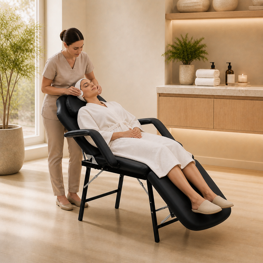 Fauteuil de soins visage Confort Noir