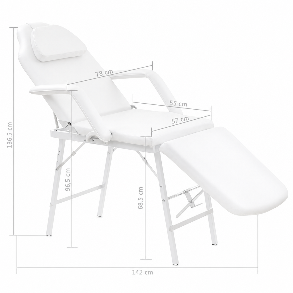 Fauteuil de soins visage Confort Blanc