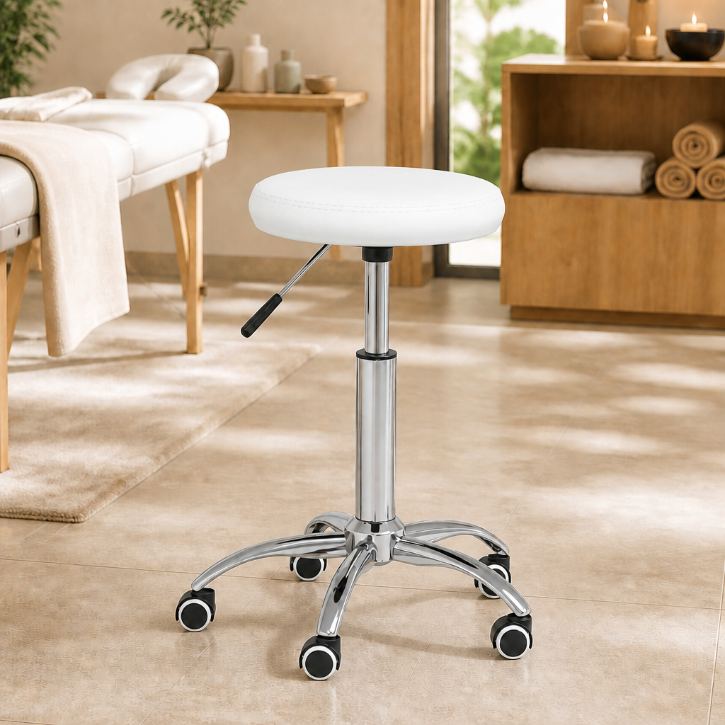 Tabouret de massage Similicuir Blanc