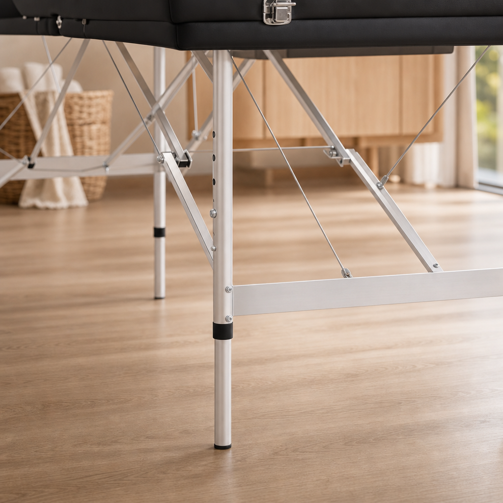 Table de massage pliante Prestige Aluminium Noir