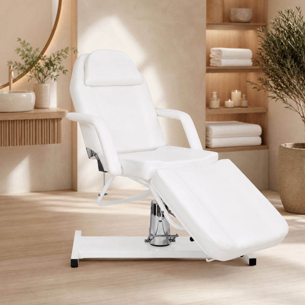 Table de massage fixe inclinable Signature Blanc
