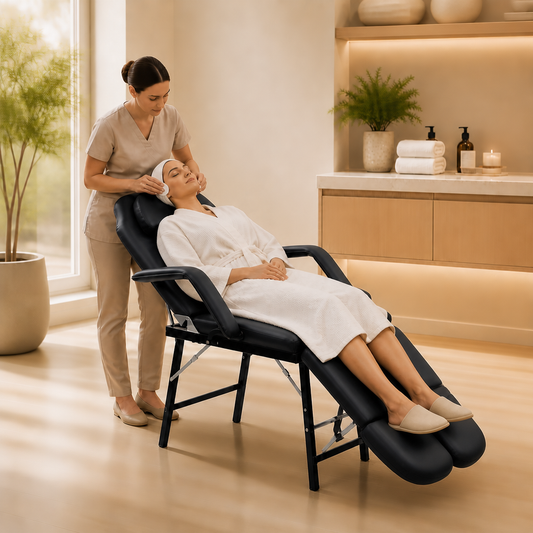 Fauteuil de soins visage Prestige Noir