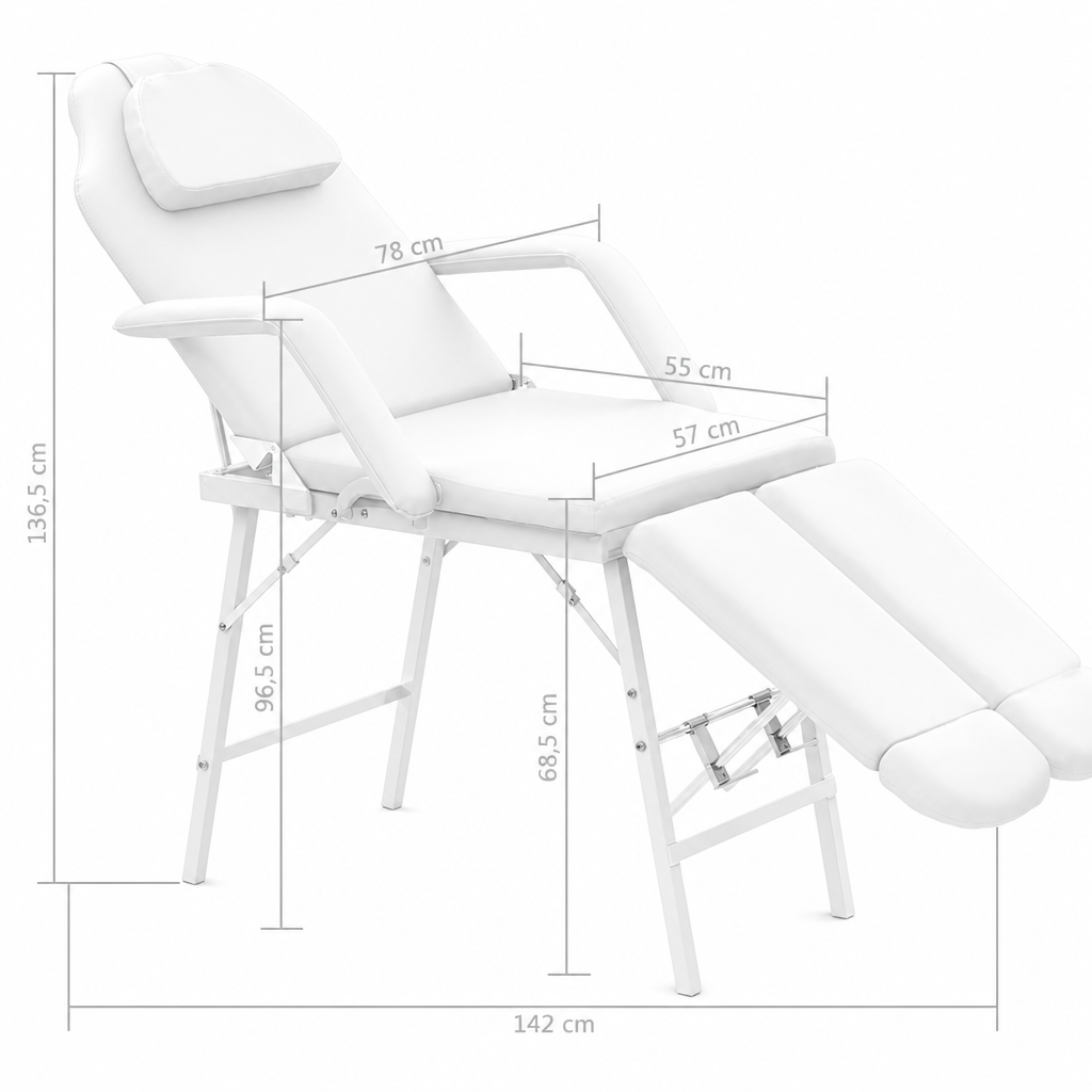 Fauteuil de soins visage Prestige Blanc