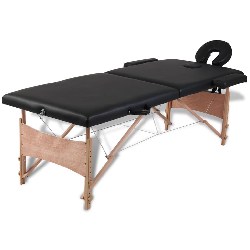 Table de massage pliante Essentiel Bois Noir